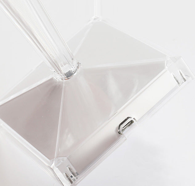 BATTERY -  Romantic Transparent USB Rechargeable Cordless Table Lamp