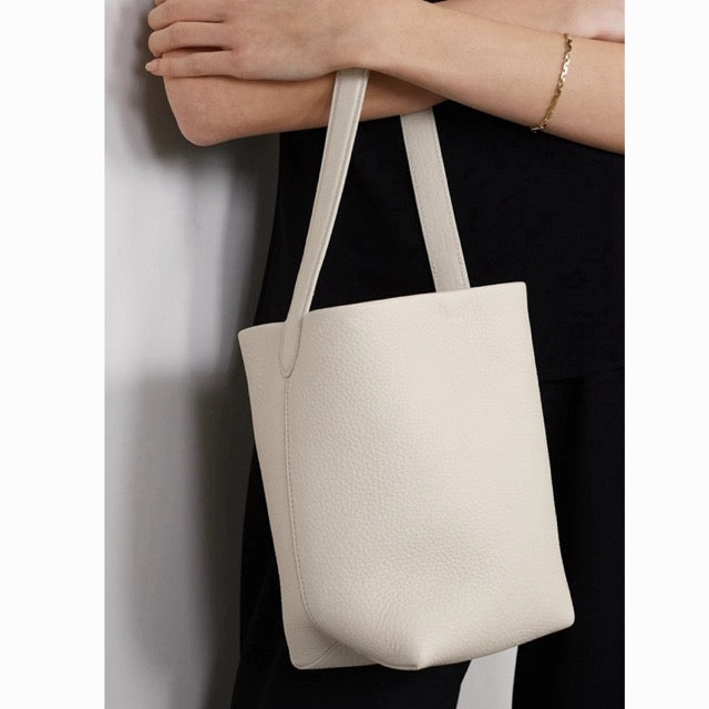 TROW Small Top Grain Cow Leather Tote Bag