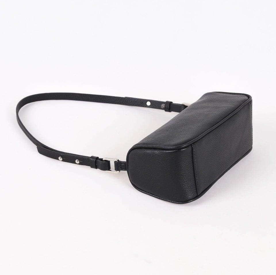 Black Full Grain Cow Leather Small Square Bag | Crossbody Bag | Shoulder Bag | Clutch - loliday.net