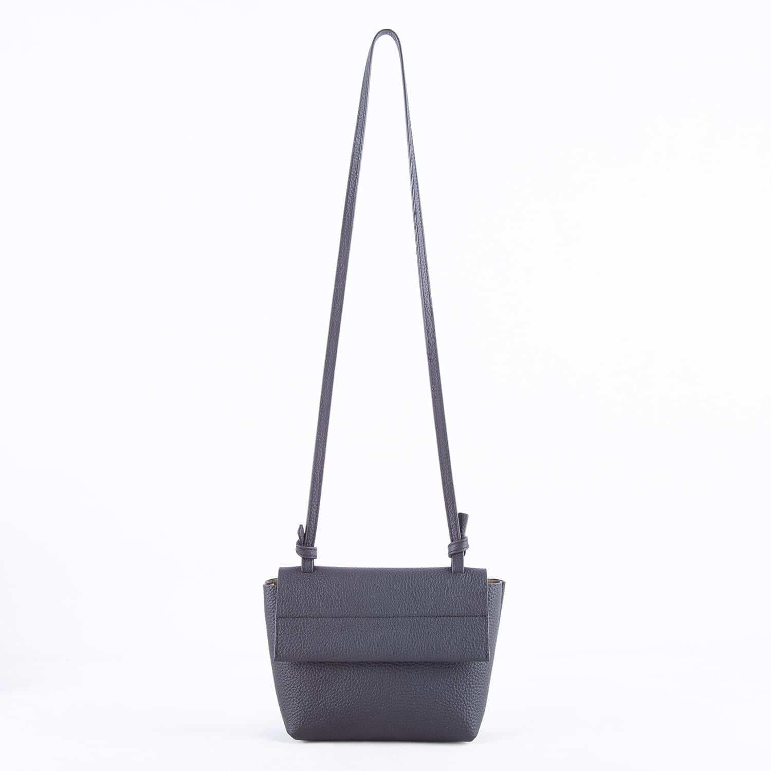 Japanese Style Soft Full Grain Cow Leather Crossbody Bag - loliday.net