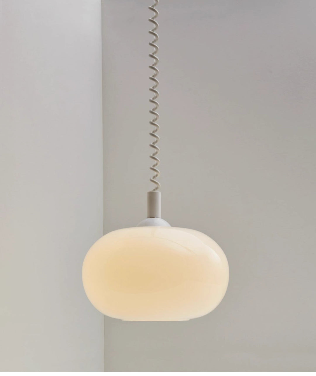 250mm Orb Glass Retractable Pendant