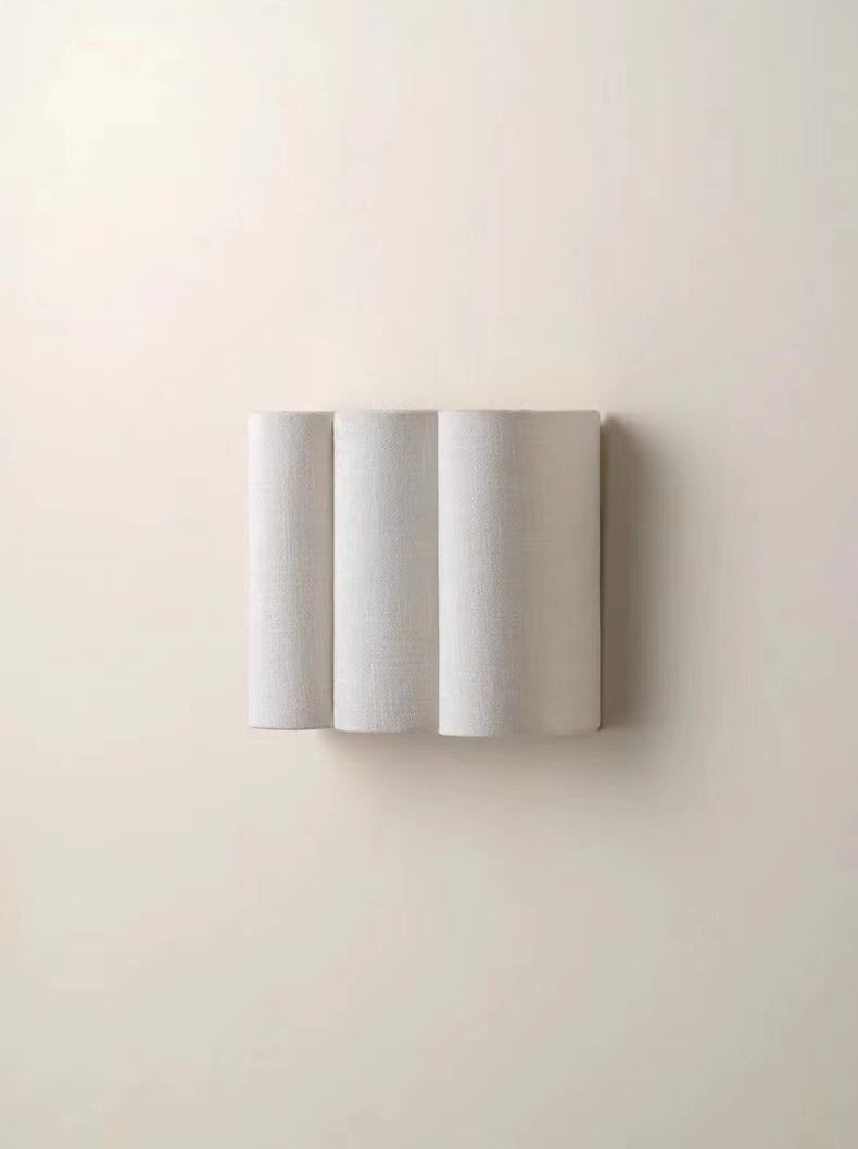 FM24 M Shape Fabric Sconce - Linen Beige