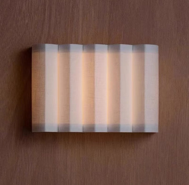FW25 W Shape Fabric Sconce