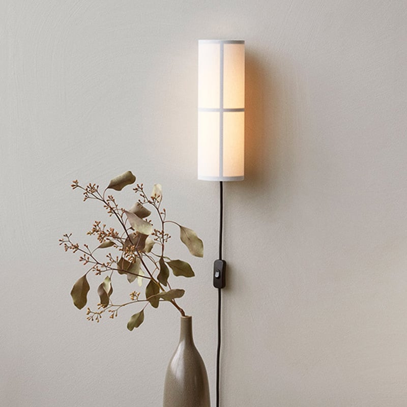 H30 F&W | Wabi-Sabi Fabric & Wood Sconce | Wall Lamp