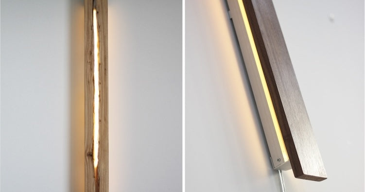 H46 | H93 Wooden Crevice Wall Light