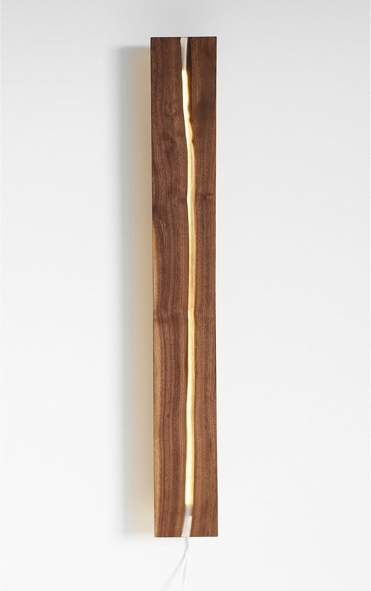 H46 | H93 Wooden Crevice Wall Light