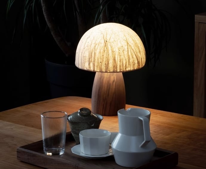Junko Japanese Handmade Mushroom Table Lamp