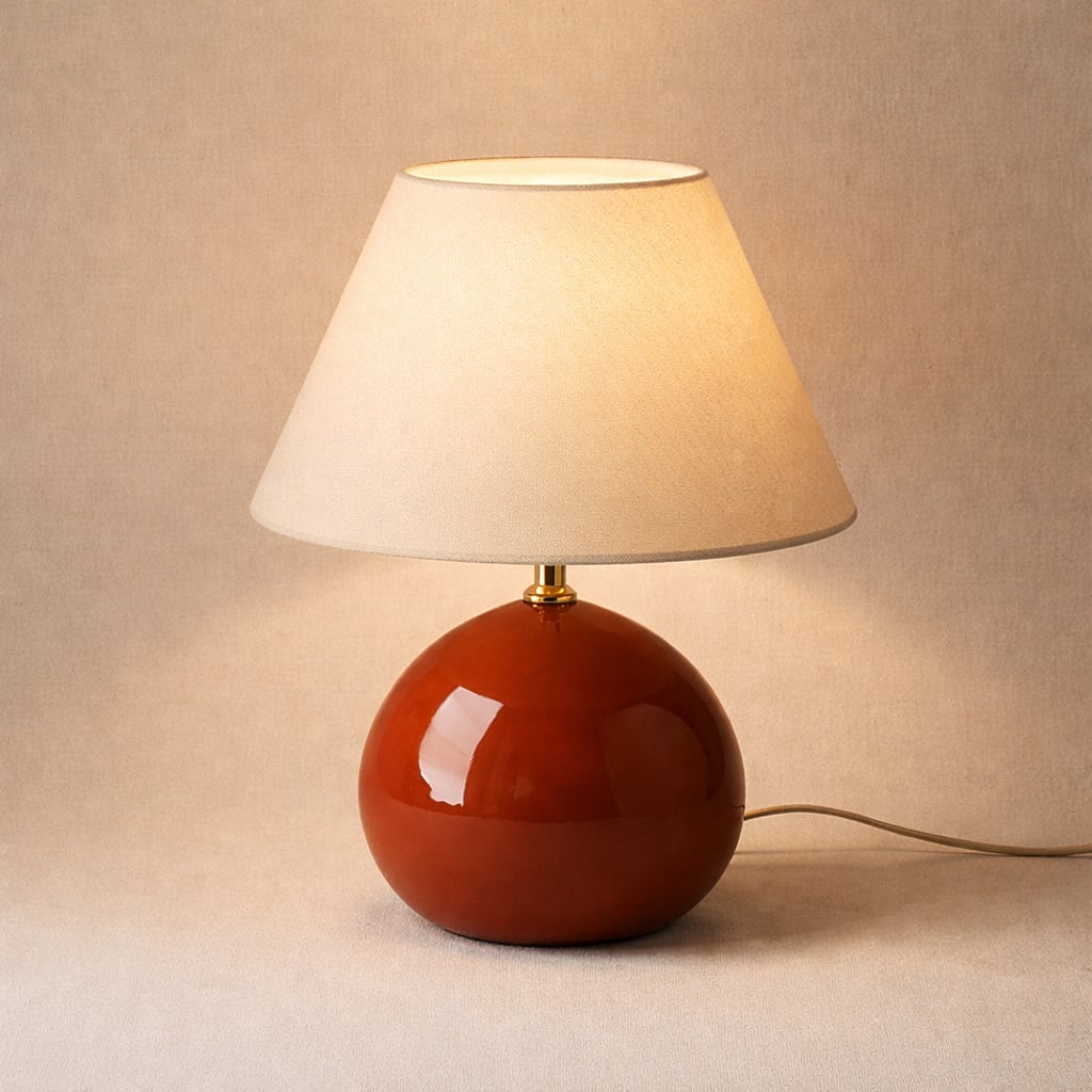 Kayo | Cream Ceramic Mushroom Table Lamp