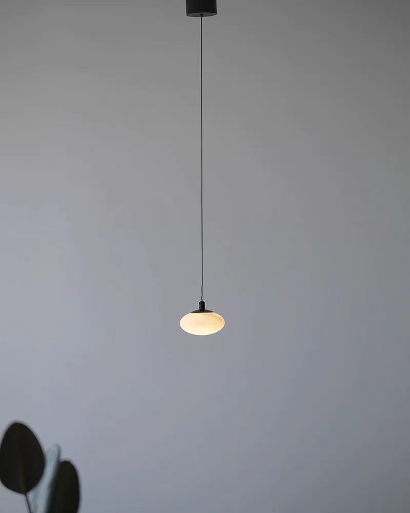 Alabaster Mini Mushroom Pendant Lamp - Adjustable Version with Upgrader