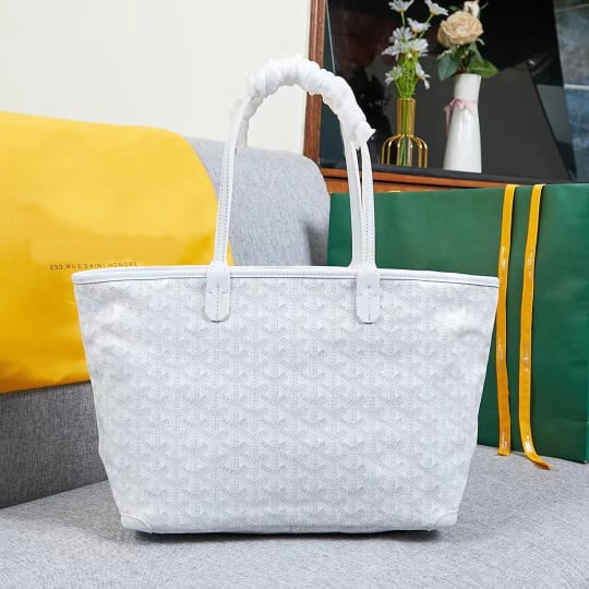 LDGY Genuine Leather Zippered Tote Bag