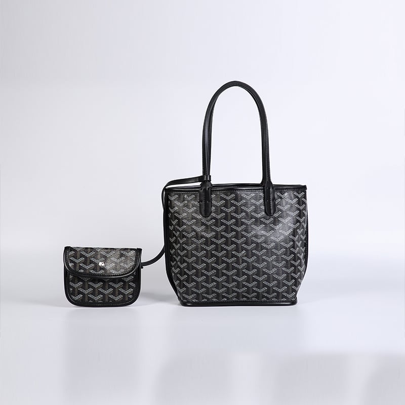 LDGY Mini Double-sided Leather Tote Bag