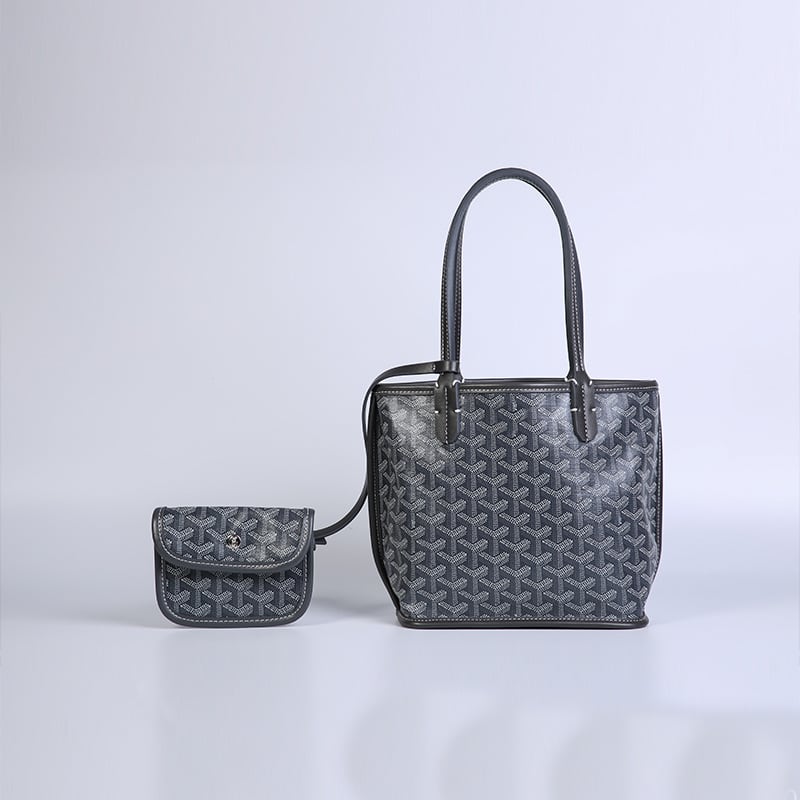 LDGY Mini Double-sided Leather Tote Bag