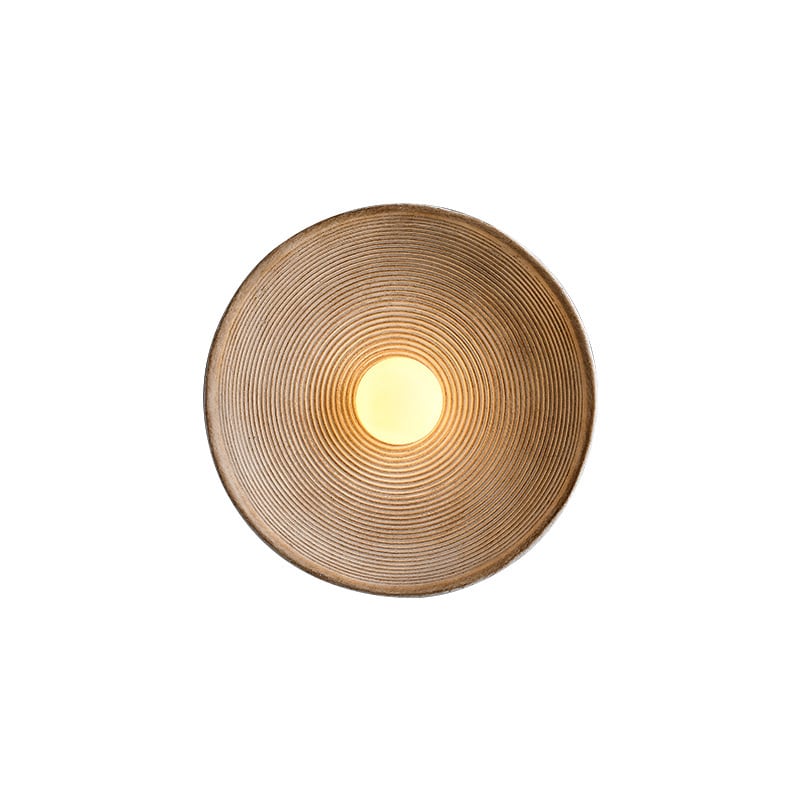 RC Resin Corrugated Sconce | Wabi-Sabi Style Ceiling Light