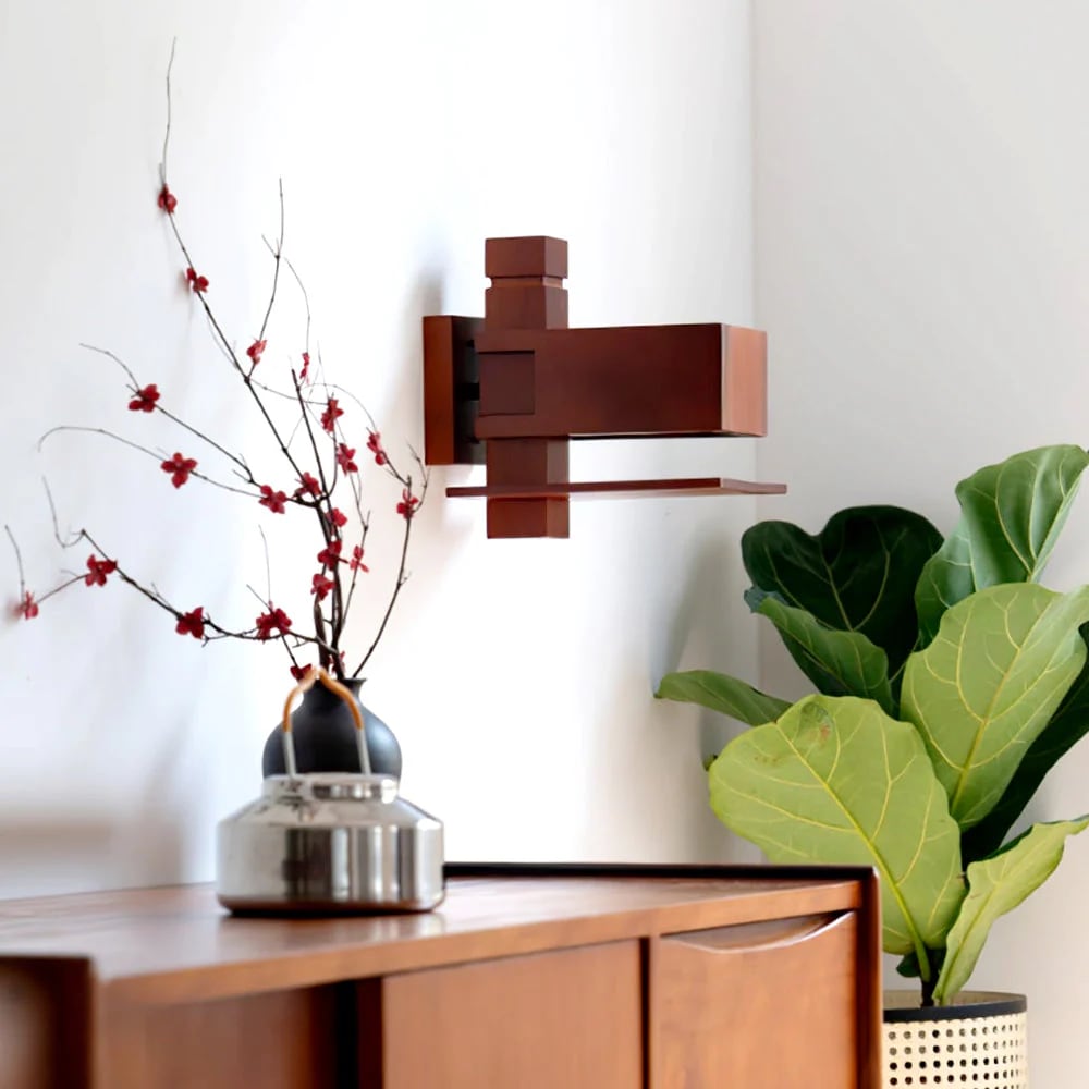 Taliesin Oak Wall Lamp