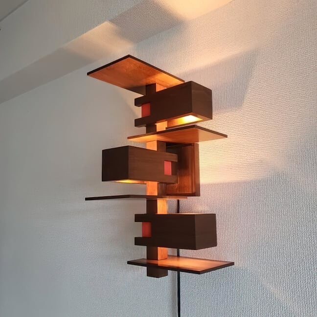 Taliesin Oak Wall Lamp