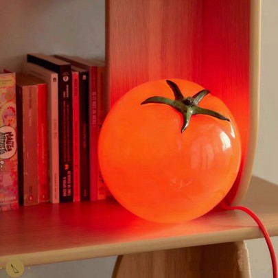 Tomato Glass Table Lamp