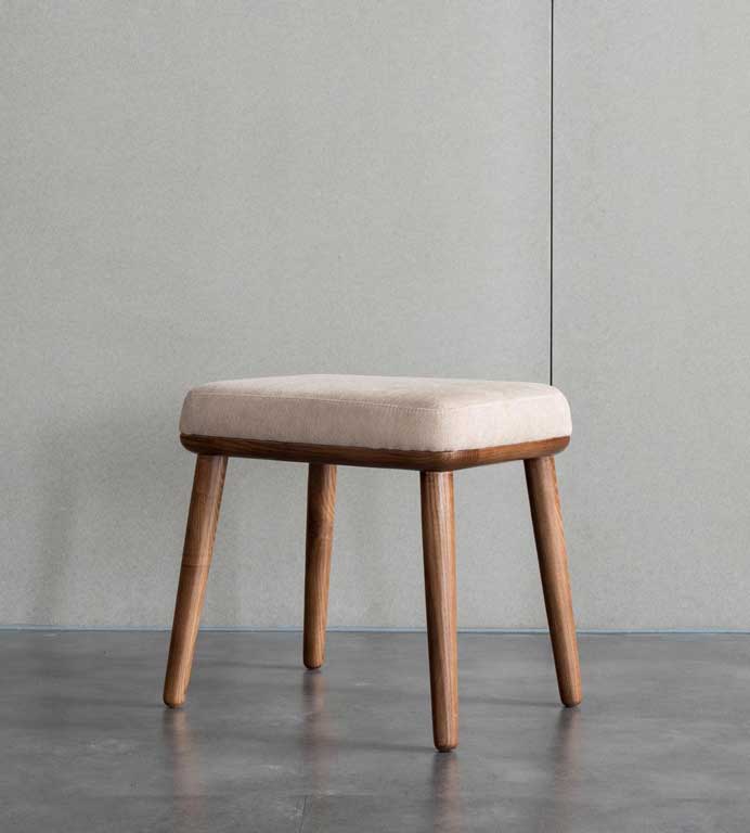 Rikuto - Solid Ash Wood & Cotton Armchair ｜ Reading Chair - mokupark.com