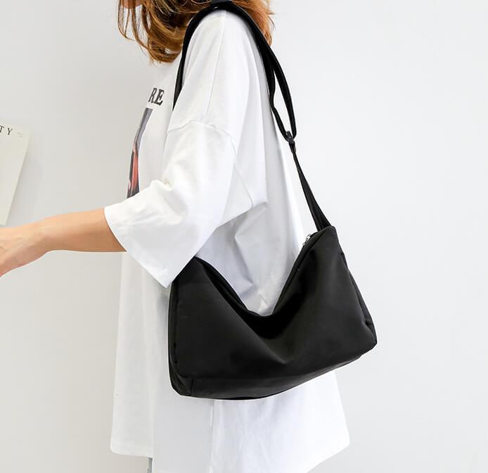 Square Canvas Crossbody Bag | Shoulder Bag - mokupark.com