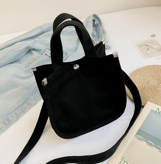 Canvas Square Tote Bag | Handbag | Crossbody Bag | Lunch Boxes Bag - mokupark.com