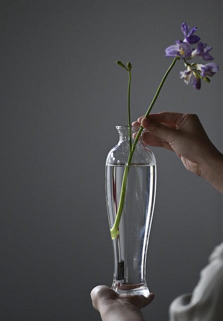 Japanese Handmade Hydroponic Plant Transparent Glass Vase - mokupark.com