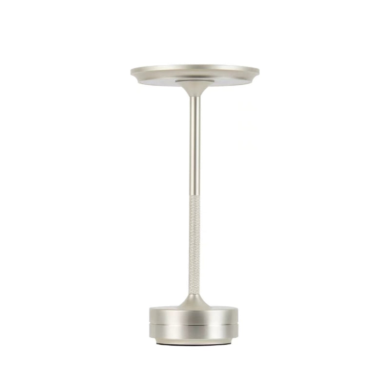 Mini Metal Cordless Lamp - Brushed Nickel