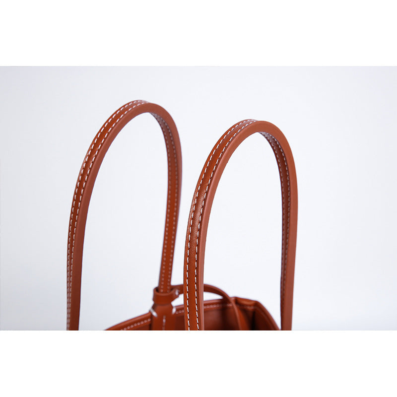 LDGY Mini Double-sided Leather Tote Bag
