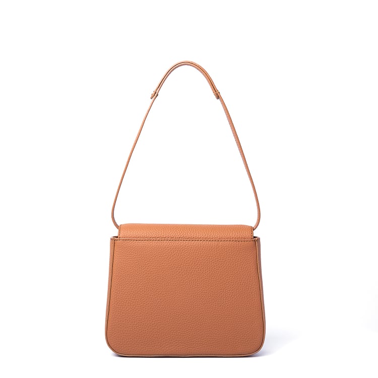 Brown Top Grain Cow Leather Underarm Bag | Handbag | Shoulder Bag