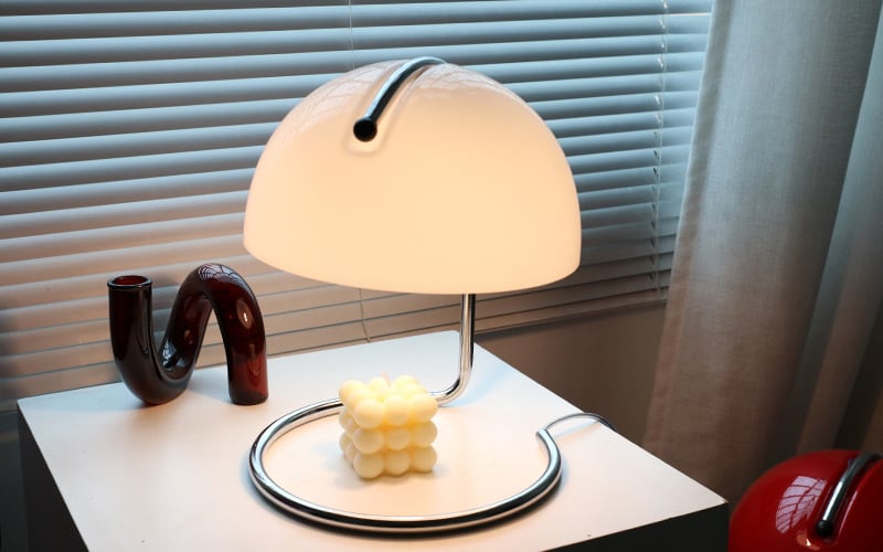 Classic Bauhaus CATO Glass Table Lamp - Pudding Aromatherapy Lamp