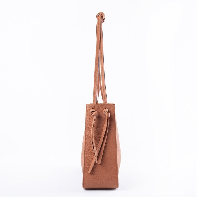 Brown Top Grain Cow Leather One-shoulder Tote Bag | Handbag | Shoulder Bag