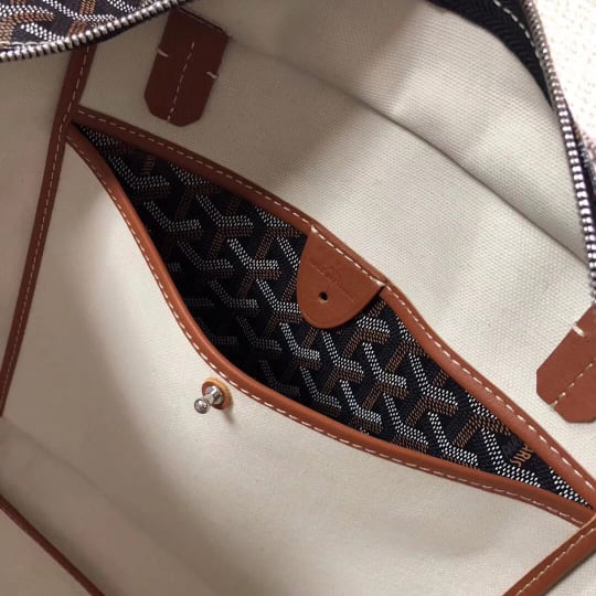 LDGY Genuine Leather Zippered Tote Bag