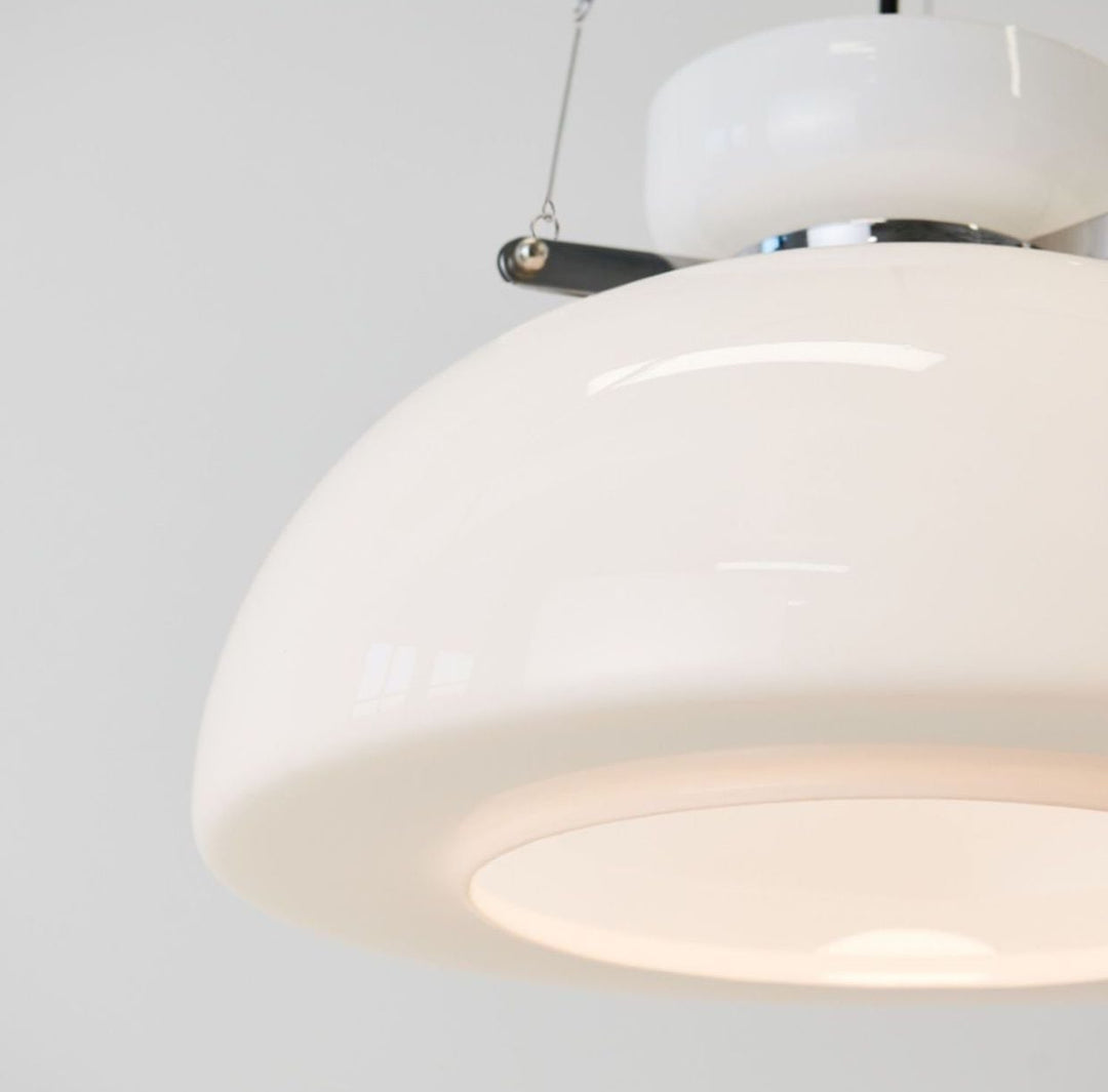 ADITI | 400mm Milk White Glass Pendant