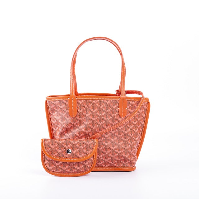LDGY Mini Double-sided Leather Tote Bag