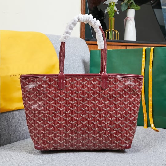 LDGY Genuine Leather Zippered Tote Bag
