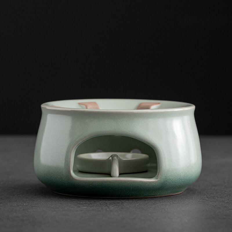 Japanese-style Ashtray Pottery Side Grip Teapot Candle Tea Warmer Set - mokupark.com