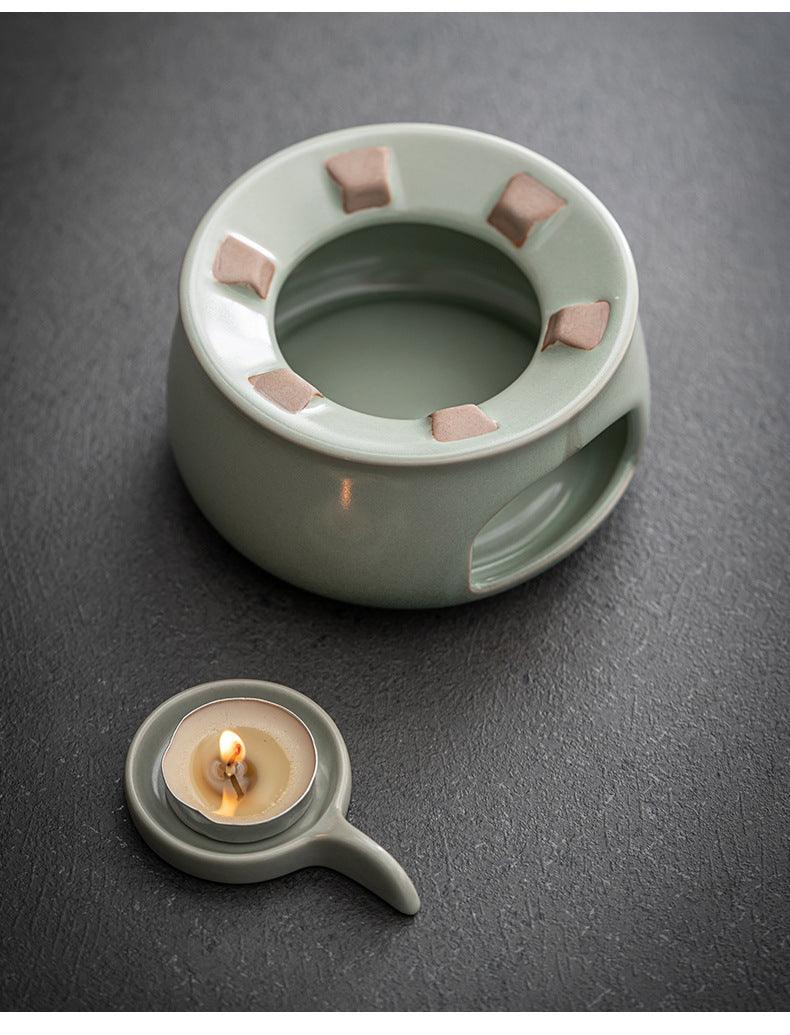 Japanese-style Ashtray Pottery Lifting Beam Teapot Candle Tea Warmer Set - mokupark.com