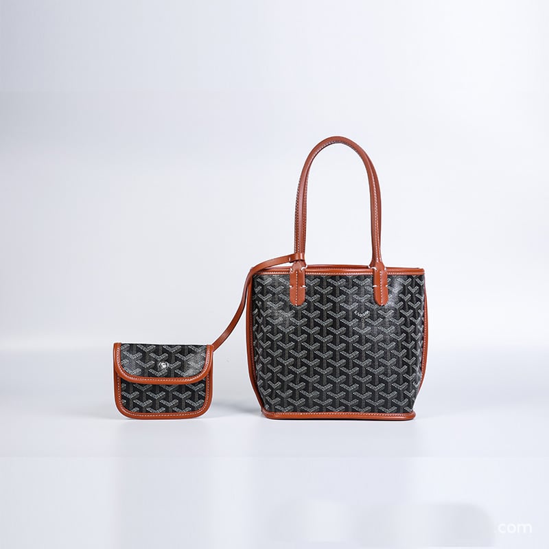 LDGY Mini Double-sided Leather Tote Bag