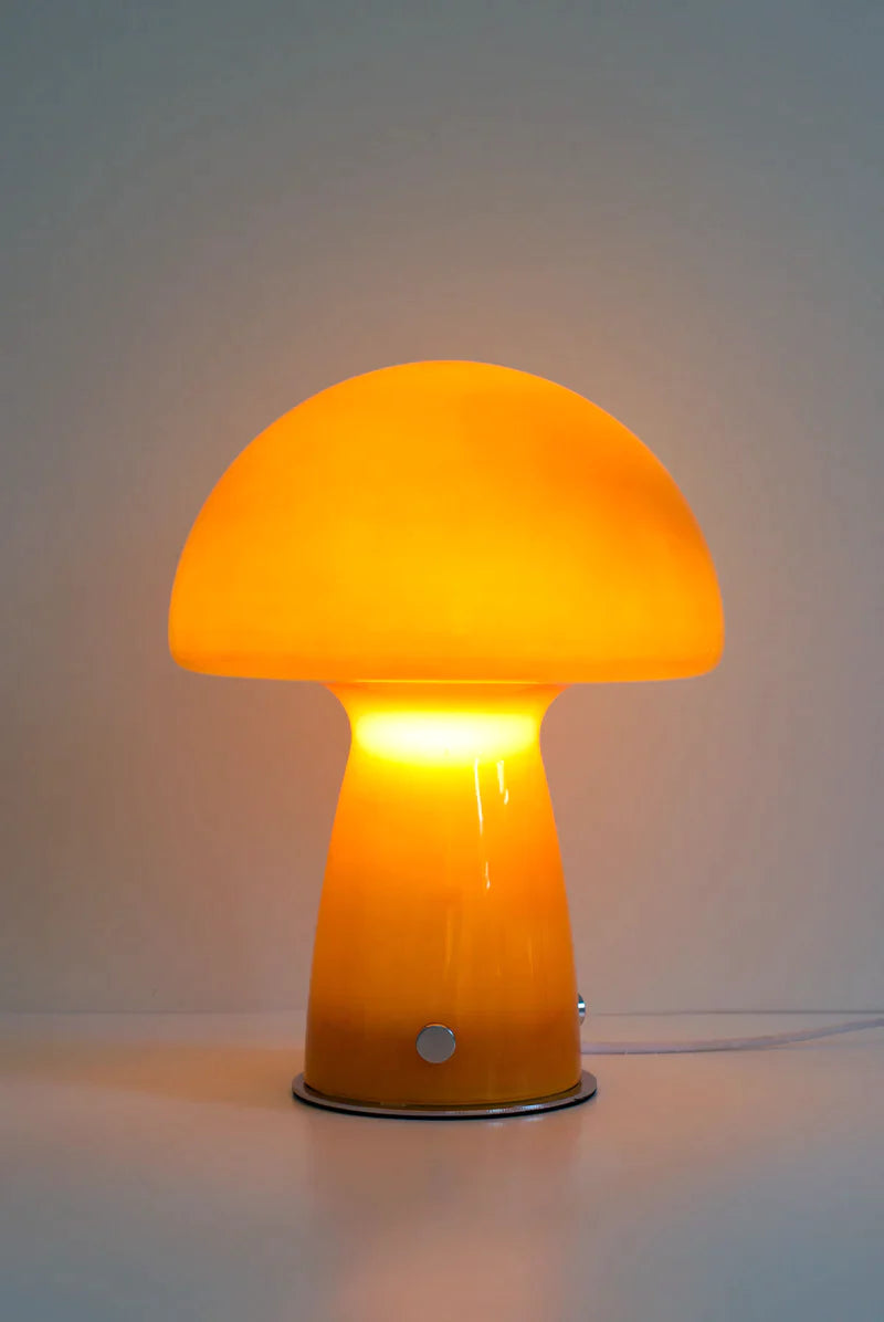 MP Bauhaus Style Glass Mushroom Table Lamp