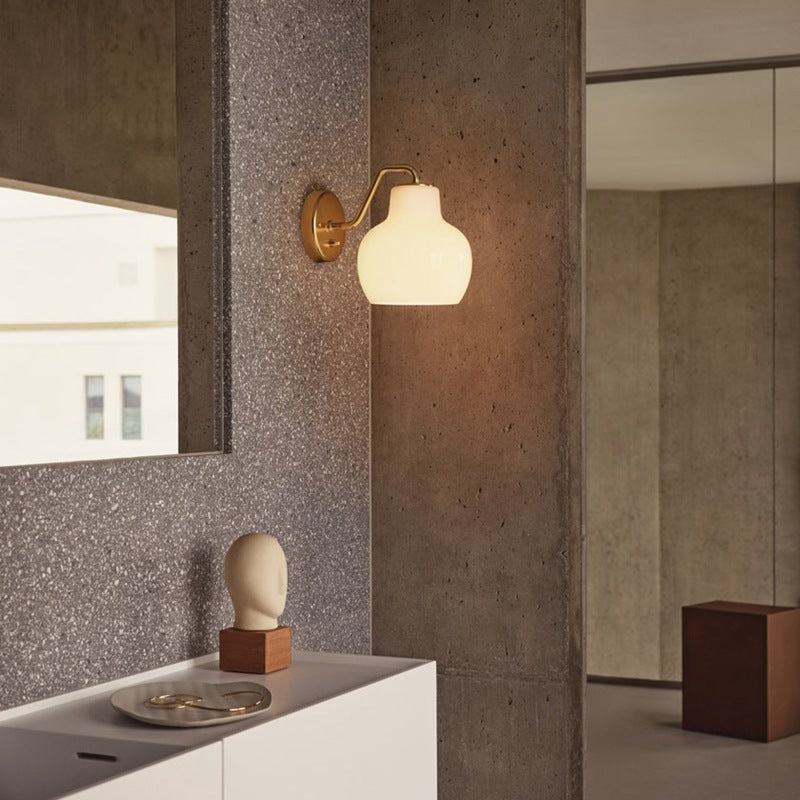 VL Cream Glass Sconce
