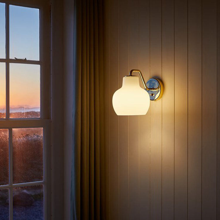 VL Cream Glass Sconce