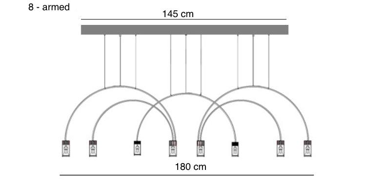 Arch Multi-armed Chandelier - mokupark.com