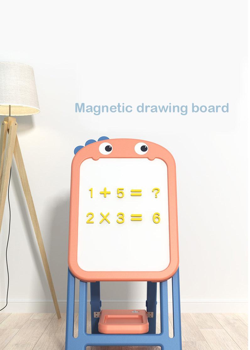 Kids Magnetic Erasable Art Board + 1 Chair - Dinosaur Set - mokupark.com