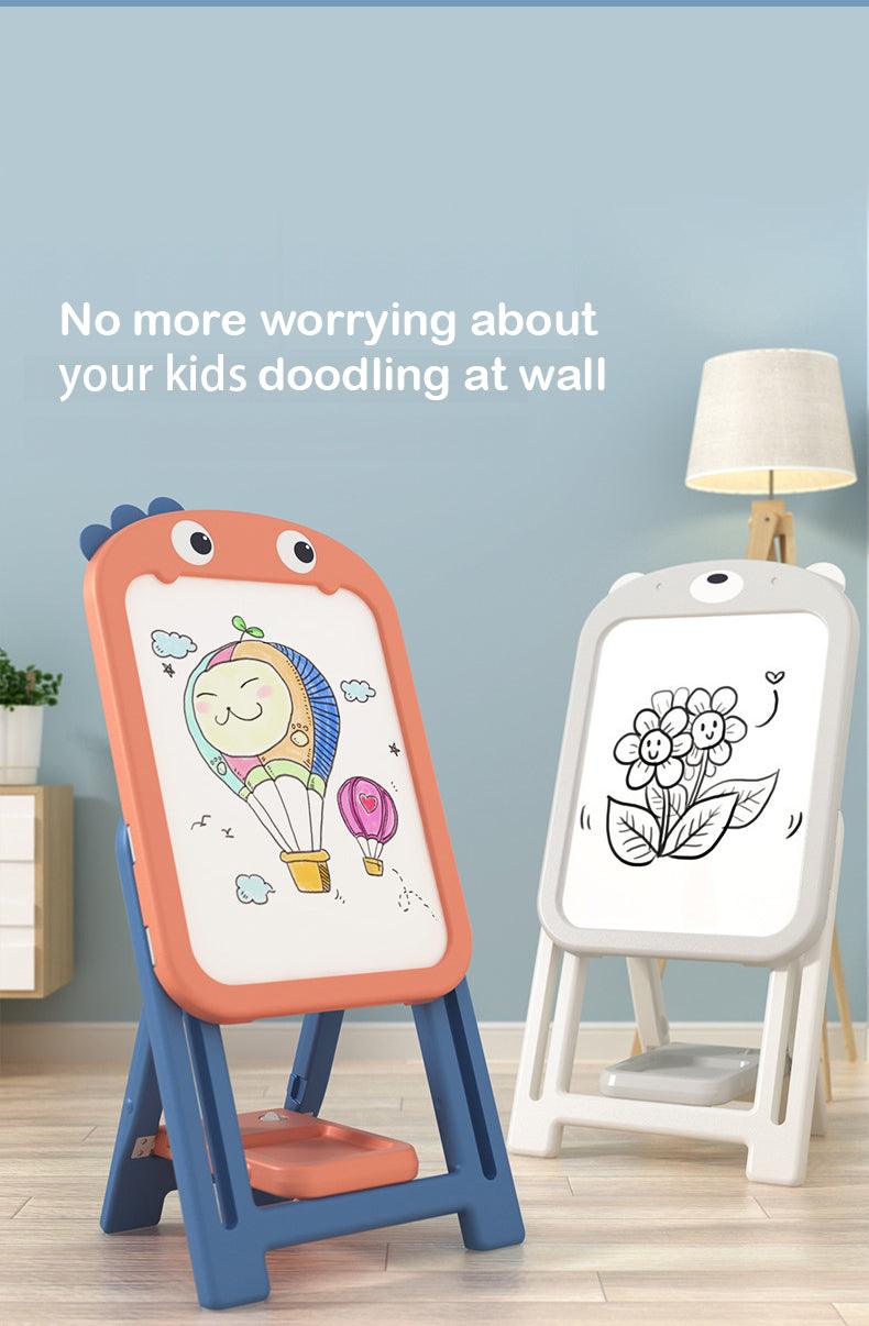 Kids Magnetic Erasable Art Board + 1 Chair - Dinosaur Set - mokupark.com