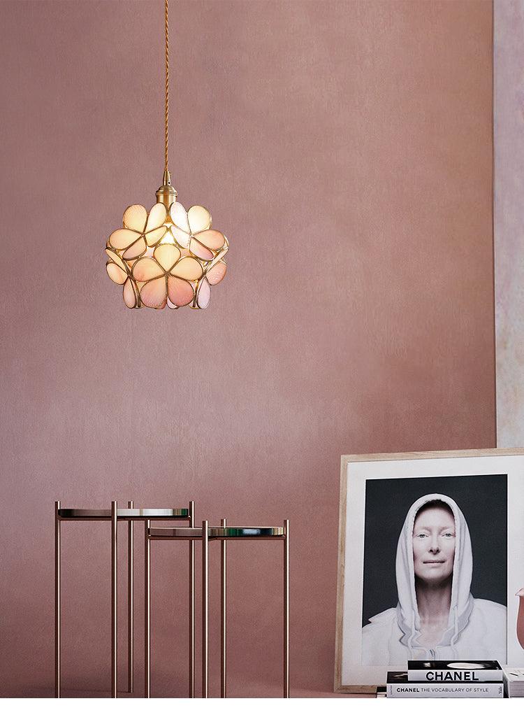 Cherry Blossoms | Glass Color Petal Pendant Lamp